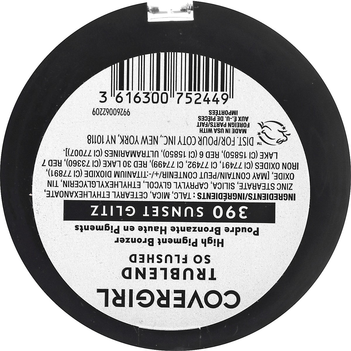 slide 6 of 9, Covergirl Trublend High Pigment So Flushed Sunset Glitz 390 Bronzer 9.5 gr, 10 g