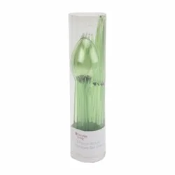 Everyday 12 pc Acrylic Flatware Set - Green, 1 ct