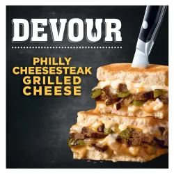 DEVOUR Philly Cheesesteak Grilled Cheese with Roasted Green Peppers & Caramelized Onions Frozen Meal