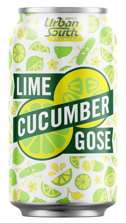 slide 1 of 1, Urban South Brewery Lime Cucumber Gose Beer 6 - 12 fl oz Cans, 