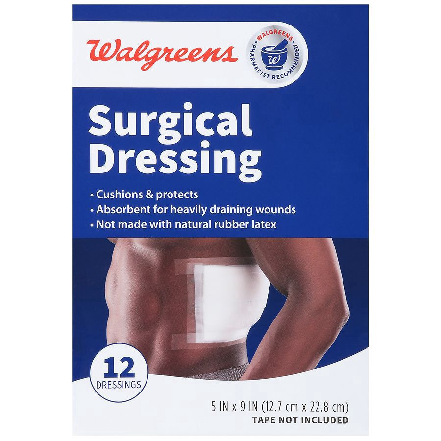 slide 1 of 4, Walgreens Surgical Dressings, 12 ct
