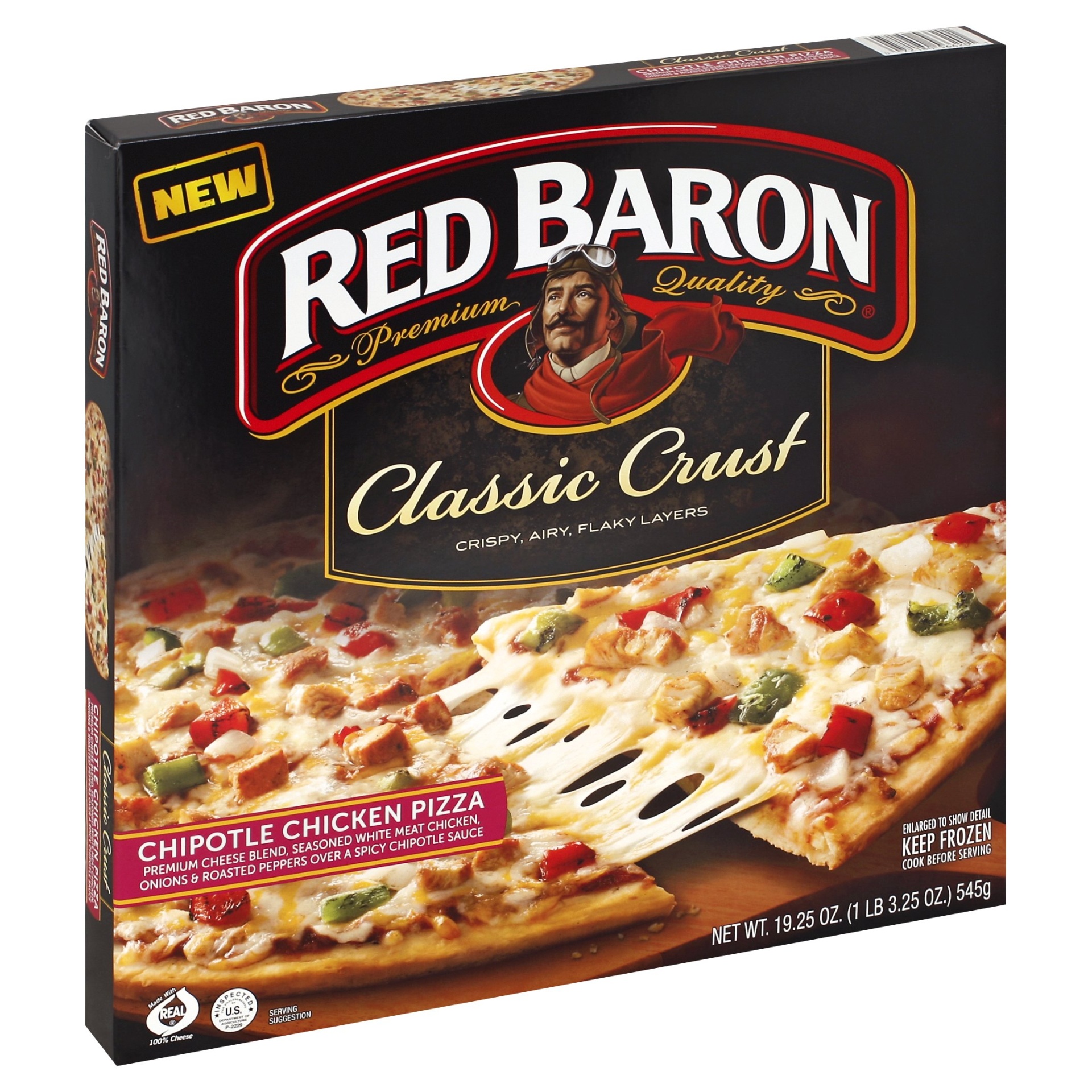 slide 1 of 1, Red Baron Pizza 19.25 oz, 19.25 oz