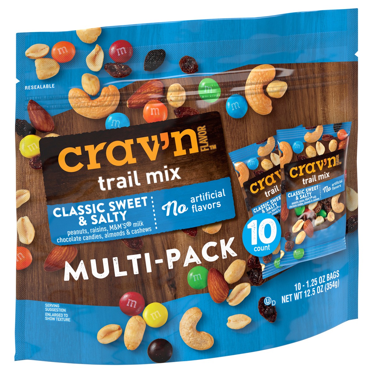 slide 3 of 4, Crav'n Flavor Classic Sweet & Salty Trail Mix Multi-Pack 10 - 1.25 oz Bags, 