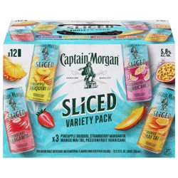 Captain Morgan Sliced Premium Assorted Malt Beverage Variety Pack 12 - 12 fl oz Cans