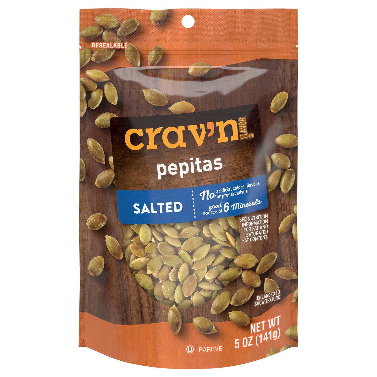 slide 3 of 4, Crav'n Pepitas Rstd Slt, 5 oz