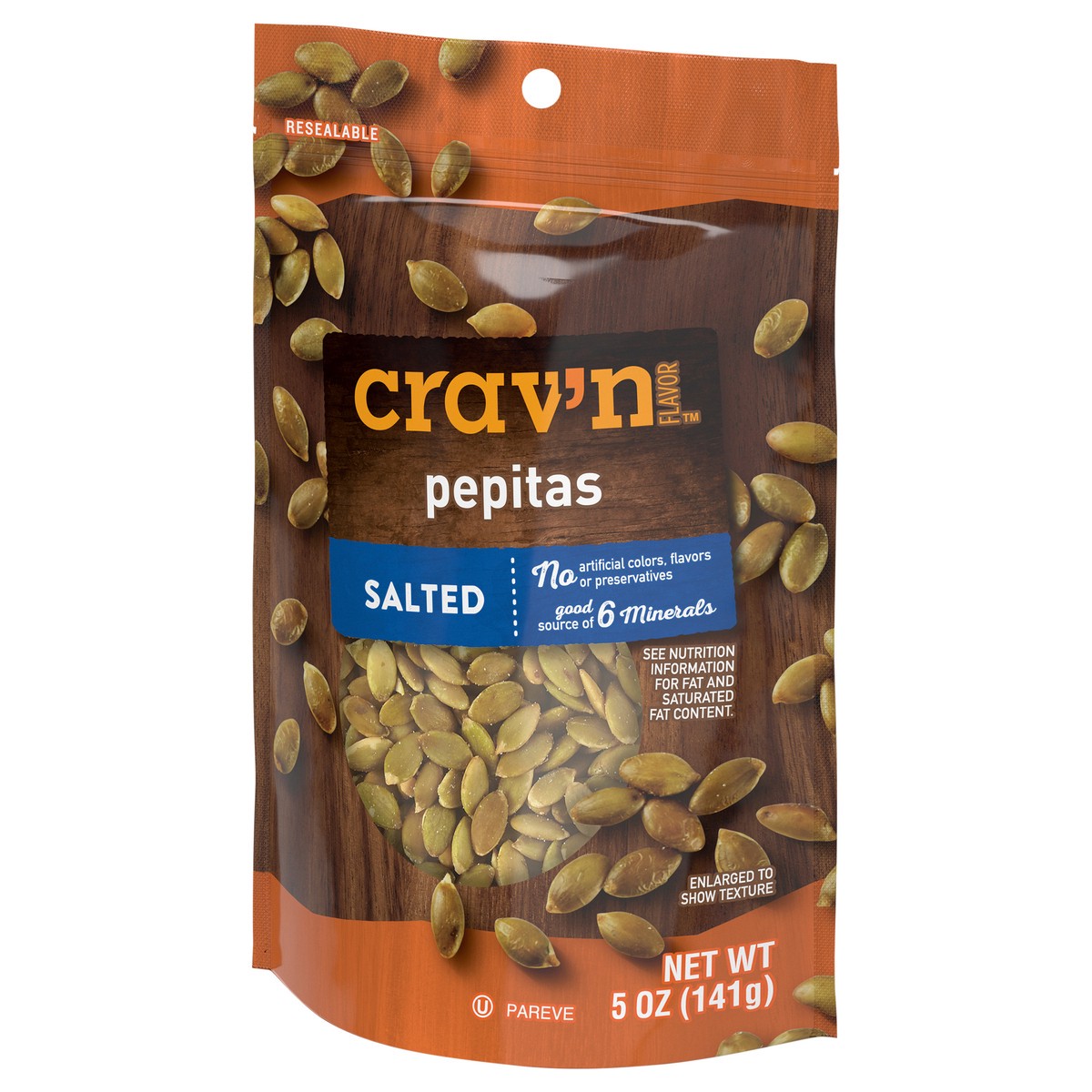 slide 4 of 4, Crav'n Pepitas Rstd Slt, 5 oz