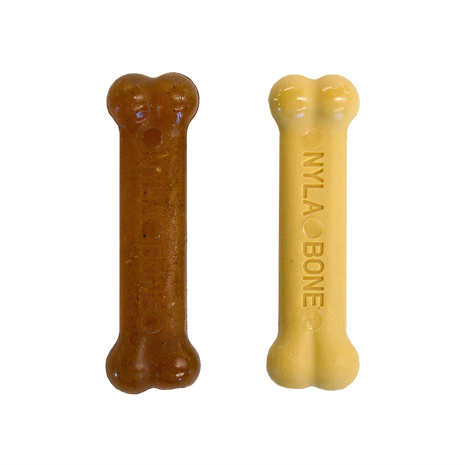 slide 2 of 10, Nylabone Classic Puppy Chew Flavored Durable Dog Chew Toy Chicken & Peanut Butter Bone X-Small/Petite - Up to 15 lbs.(2 Count), 1 ct