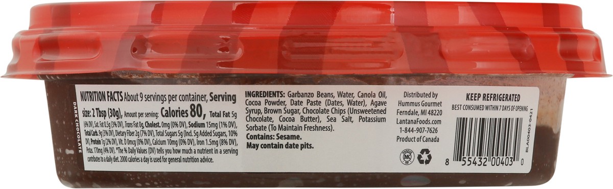 slide 4 of 13, Lantana Dark Chocolate Hummus 10 oz, 10 oz
