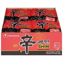 Nongshim Shin Noodle Soup Box, 16 ct