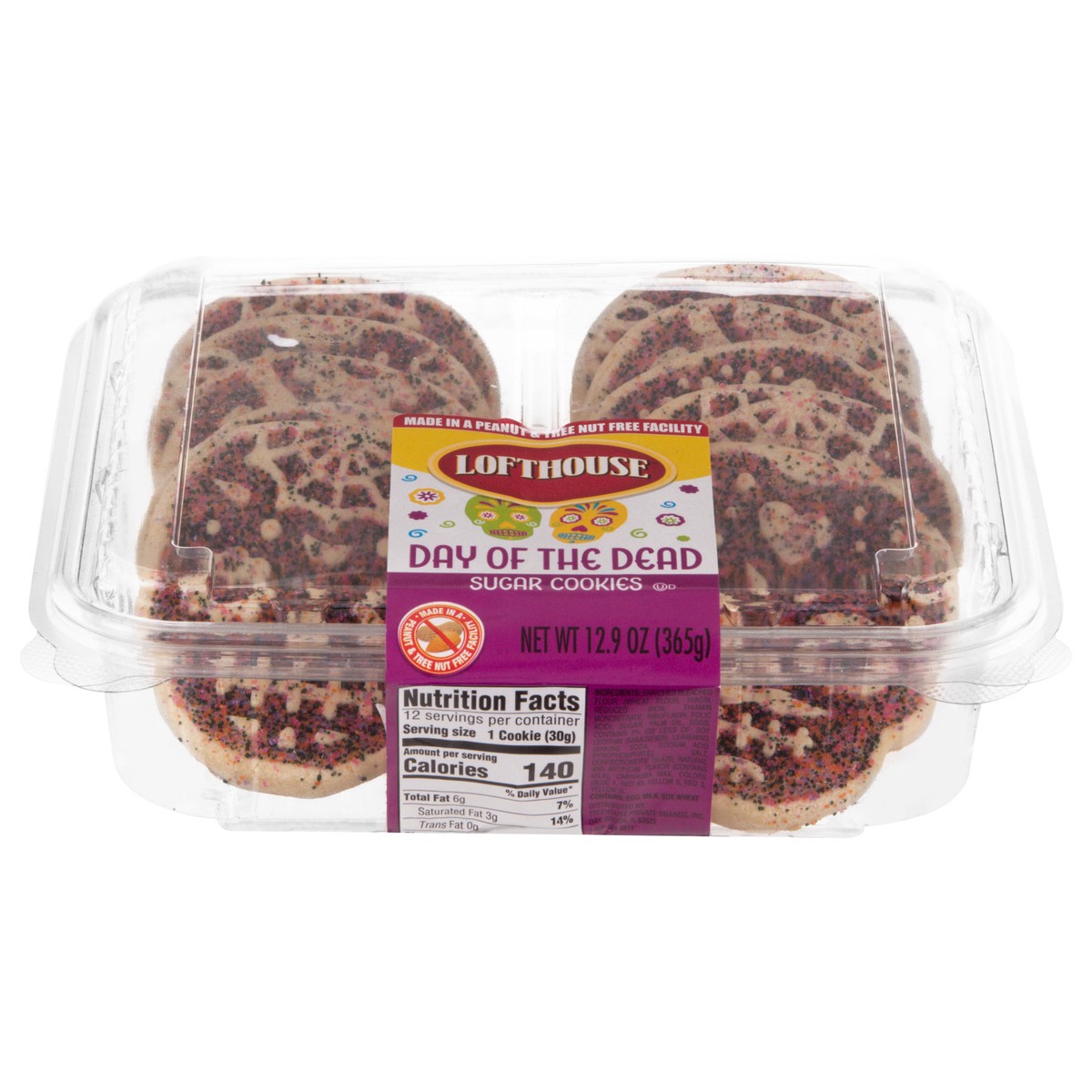 slide 5 of 14, Lofthouse Day of the Dead Sugar Cookies 365 g, 365 g