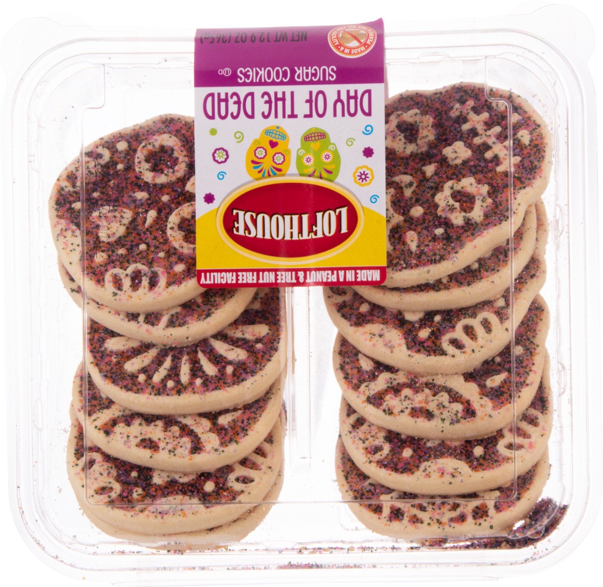 slide 2 of 14, Lofthouse Day of the Dead Sugar Cookies 365 g, 365 g