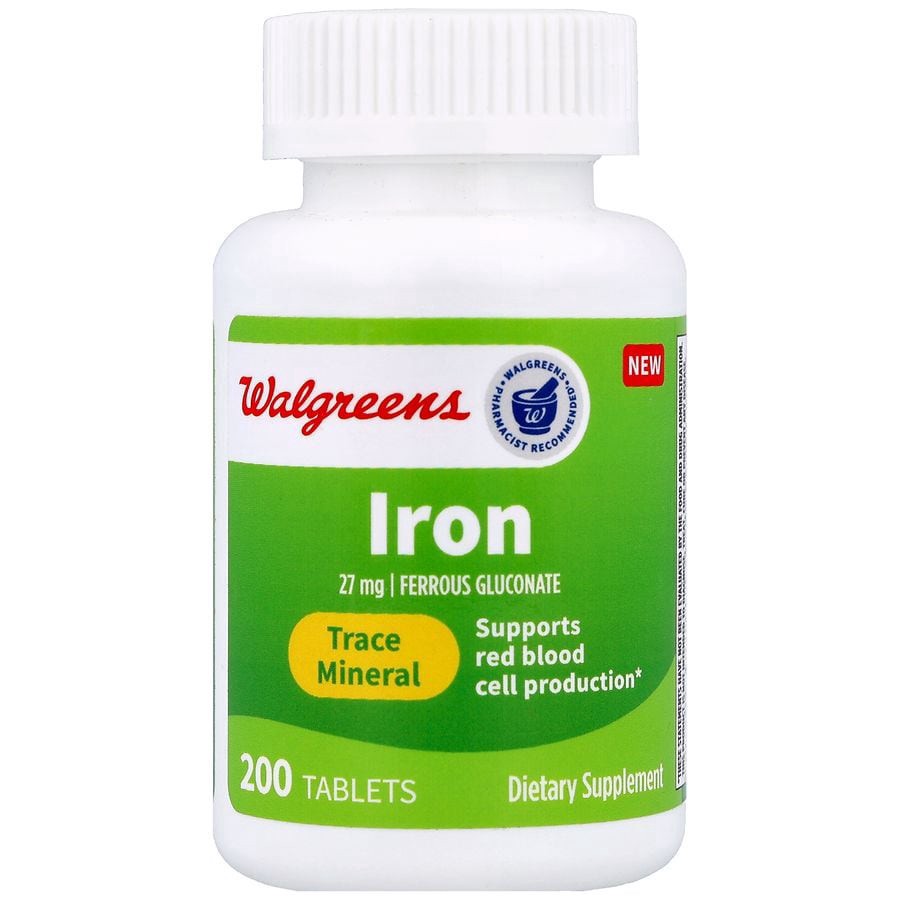 slide 1 of 5, Walgreens Iron 27 mg Tablets, 200 ct