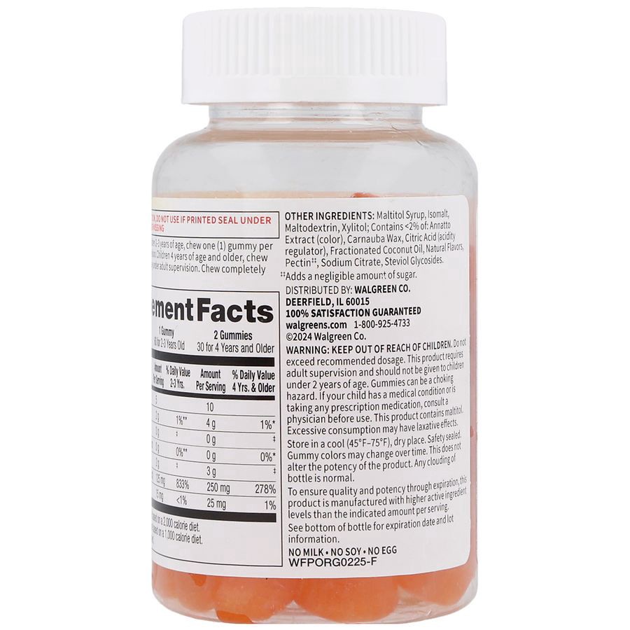 slide 2 of 5, Walgreens Free & Pure Kids Immune Support Gummies Orange, 60 ct