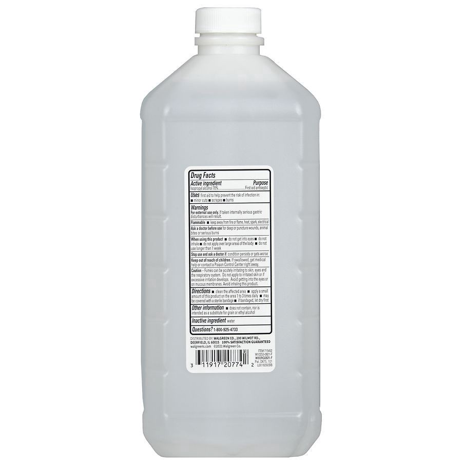 slide 3 of 5, Walgreens Isopropyl Alcohol 70%, 32 oz