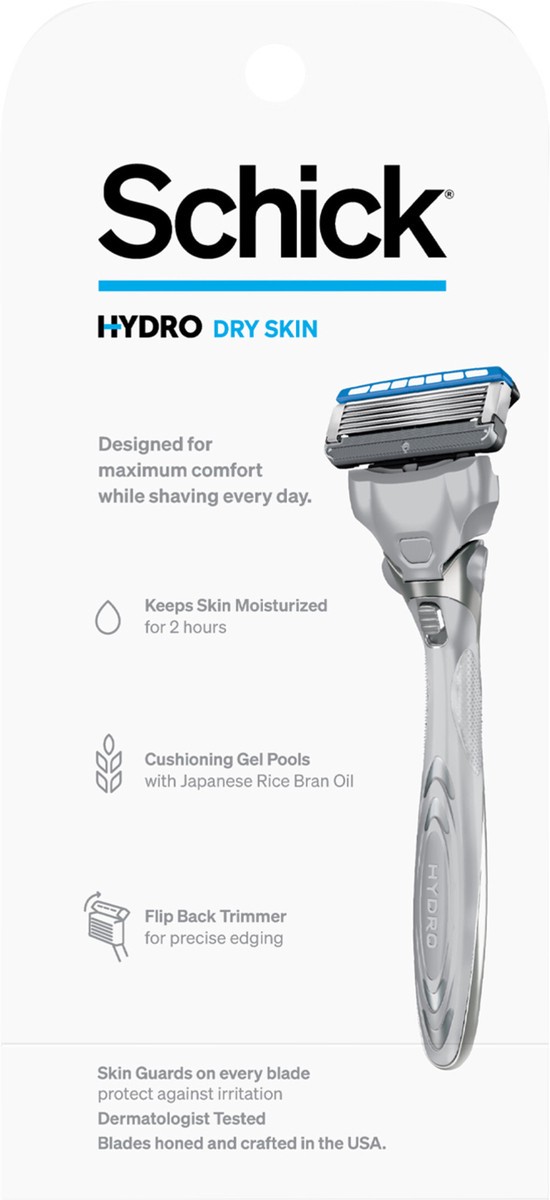 slide 3 of 3, Schick Hydro Dry Skin Razor, 2 ct