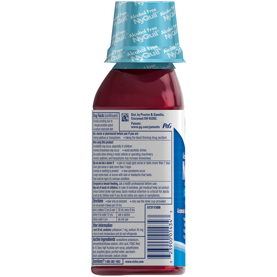 slide 2 of 2, Vicks NyQuil Cold & Flu Nighttime Relief, 12 oz