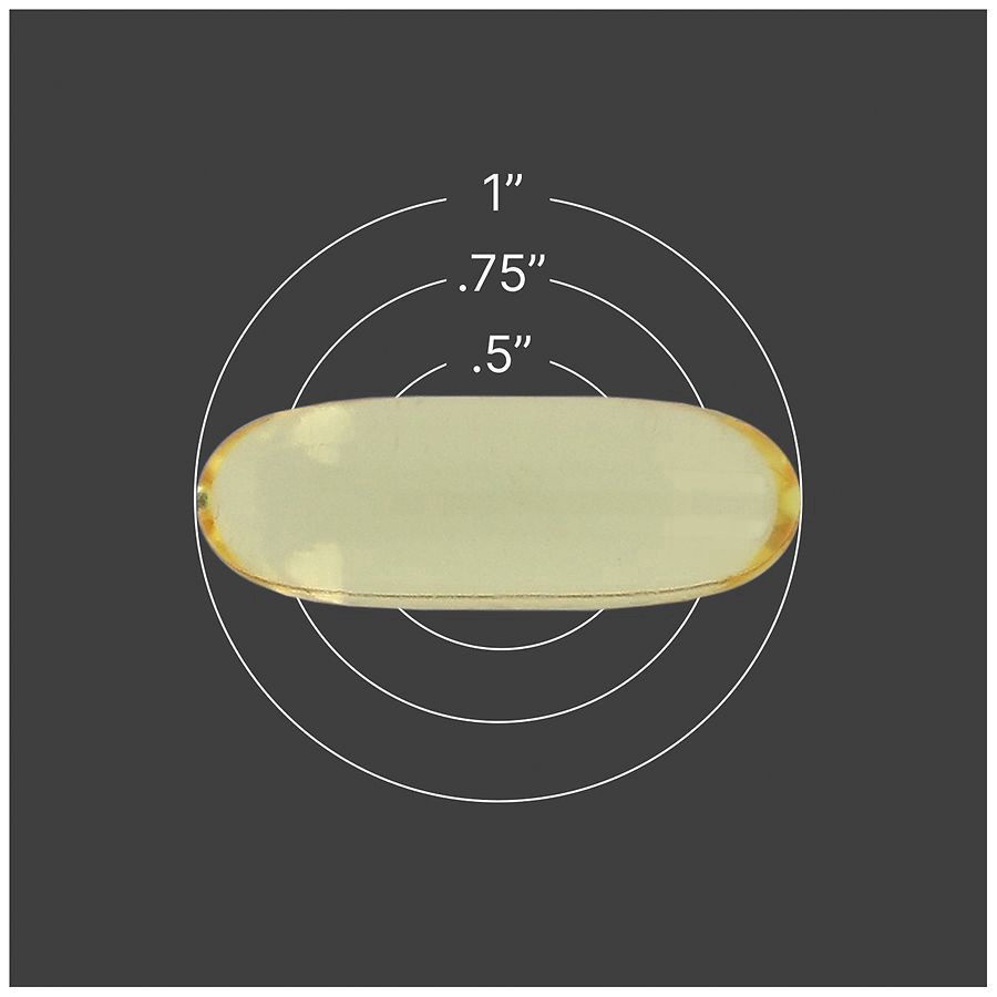 slide 4 of 5, Walgreens Fish Oil 1000 mg with 300 mg Omega-3 Softgels, 100 ct