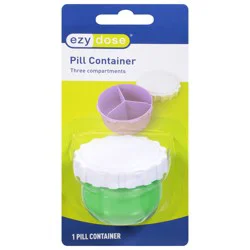 EZY Dose Three Compartments Pill Container 1 ea