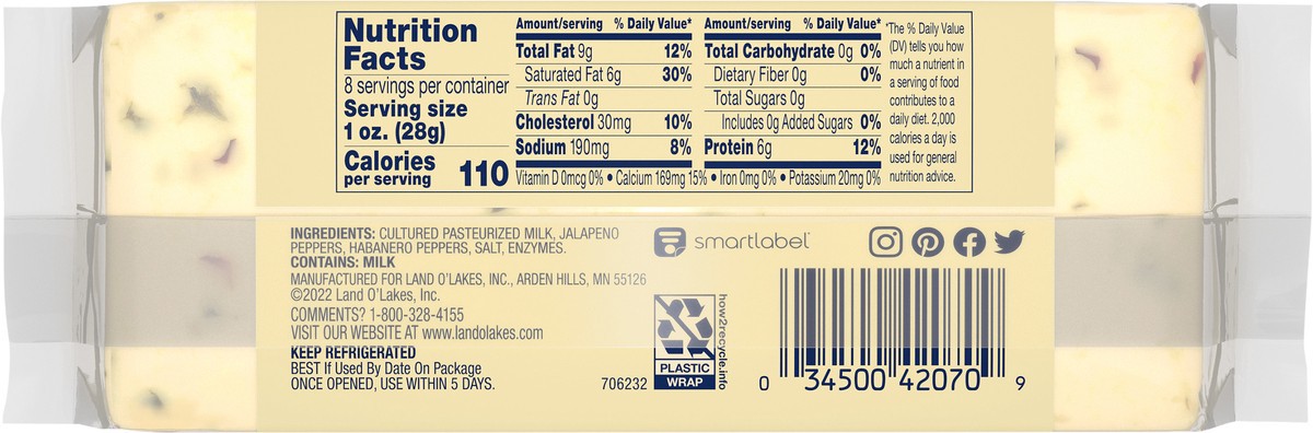 slide 12 of 14, Land O'Lakes Cheese, 8 oz