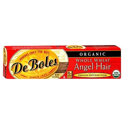 slide 1 of 1, DeBoles Pasta Angel Hair Whole Wheat Og, 8 oz