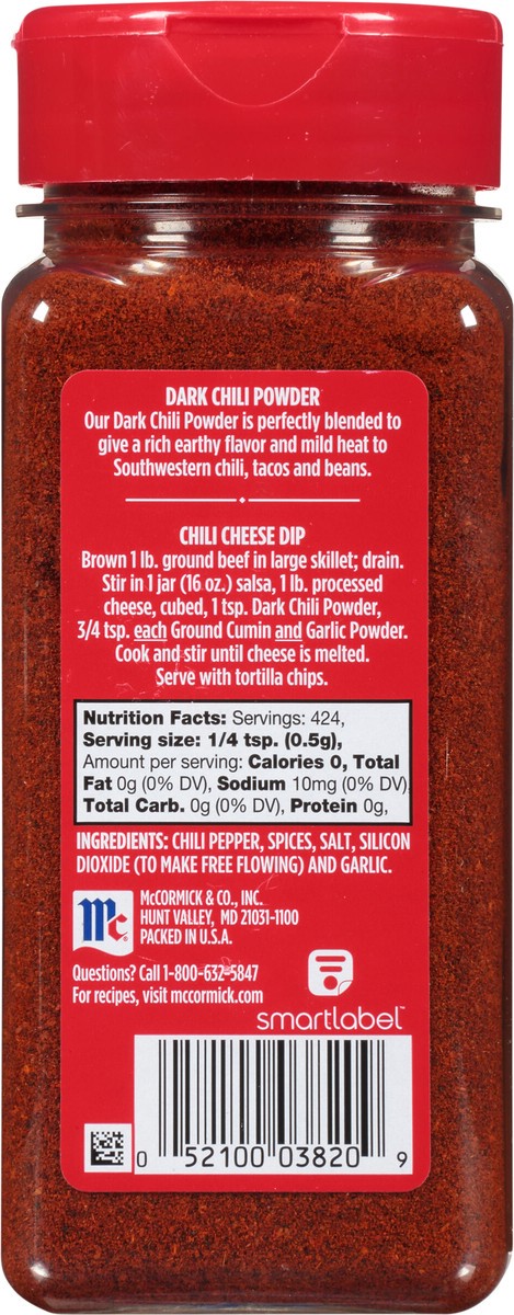 slide 2 of 9, McCormick Dark Chili Powder, 7.5 oz