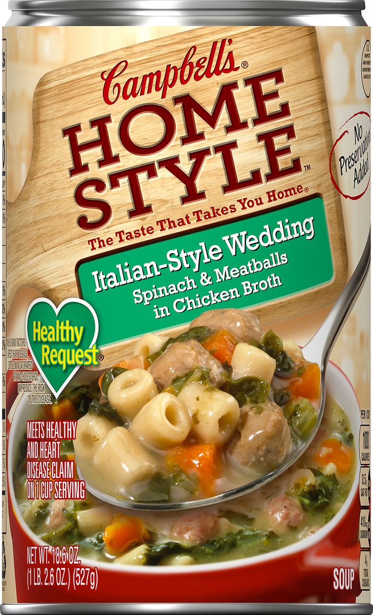 slide 9 of 11, Campbell's Homestyle Healthy Request Italian-Style Wedding Soup, 18.6 oz., 18.6 oz