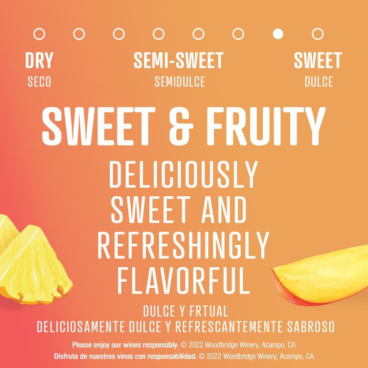 slide 6 of 6, Woodbridge by Robert Mondavi Fruitful Blends Mango Pineapple White Wine by Robert Mondavi, 750 mL Bottle, 750 ml