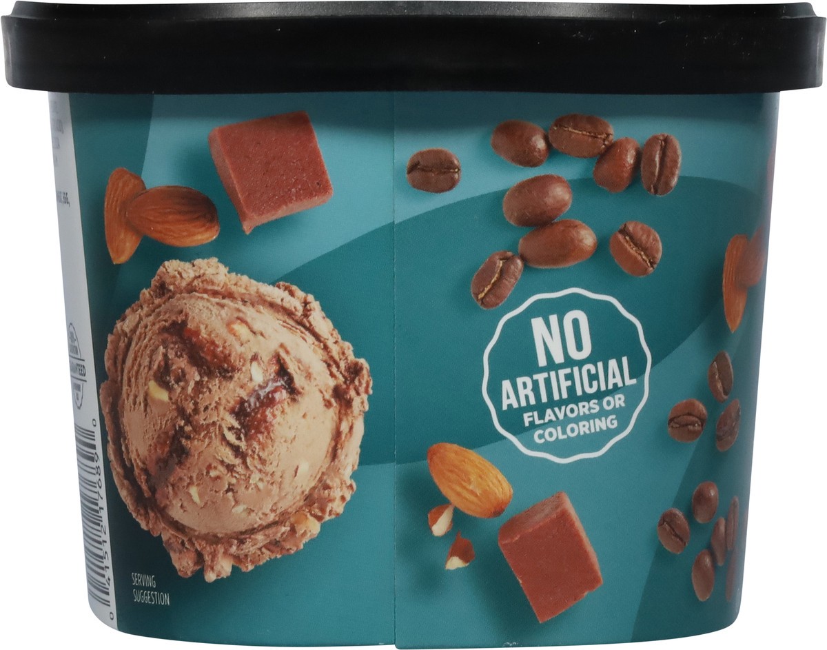 slide 13 of 14, First Street Fs/Cr Mocha Almond Fudge Ice Cream, 48 oz