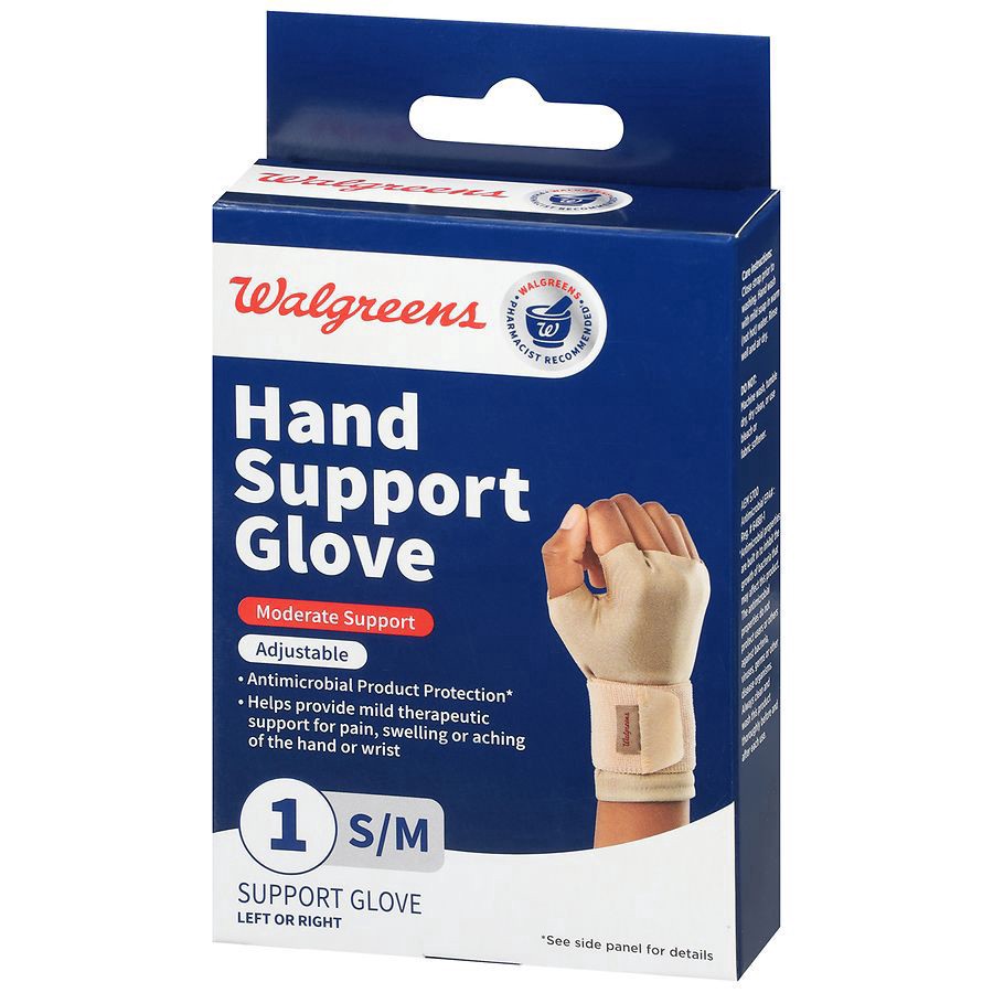 slide 3 of 3, Walgreens Small/Medium Hand Support Glove, 1 ct