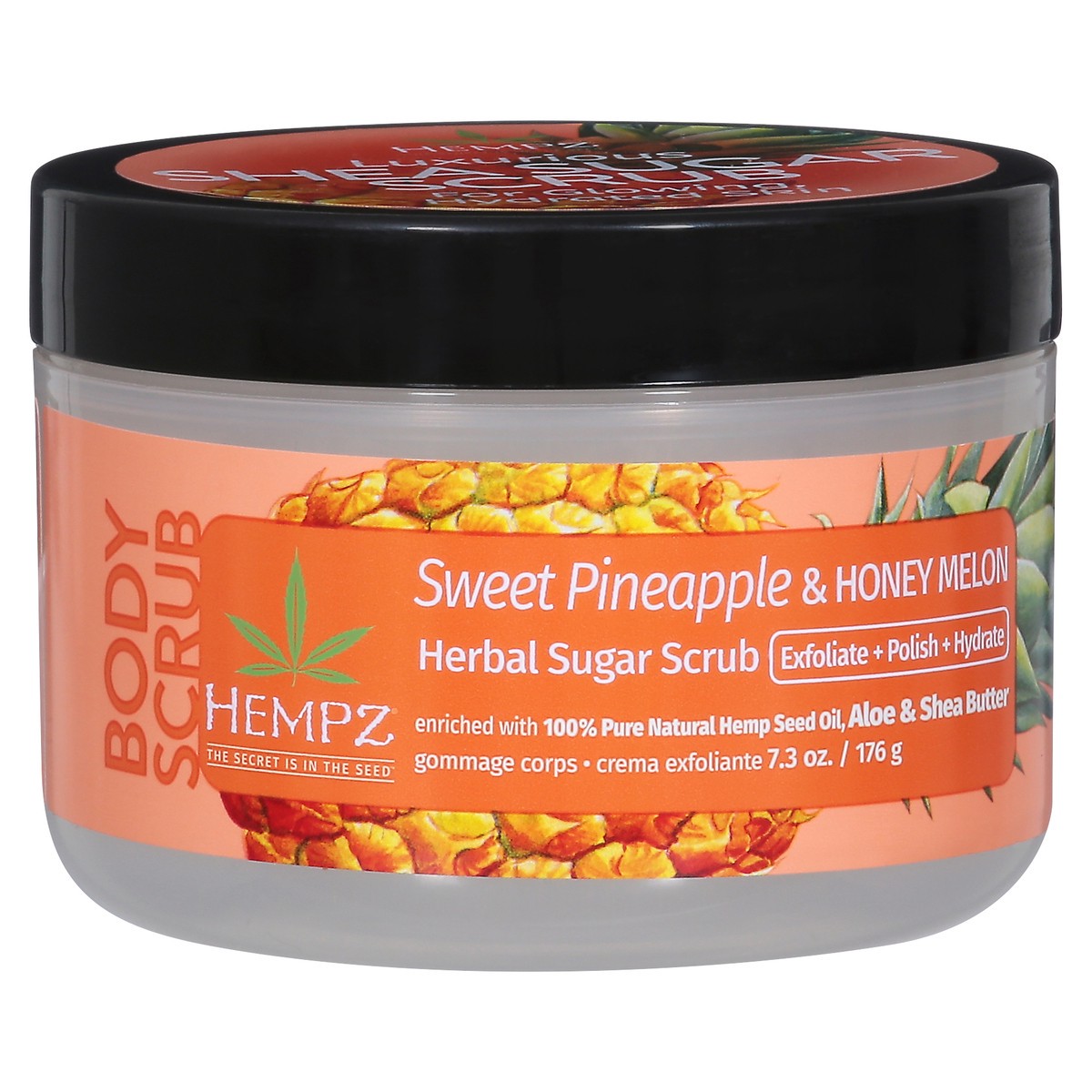 slide 1 of 14, Hempz Sweet Pineapple & Honey Melon Herbal Sugar Scrub 7.3 oz, 7.3 oz