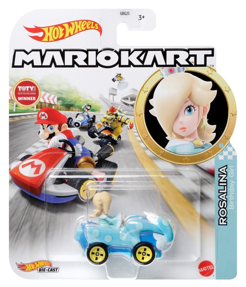 slide 1 of 1, Hot Wheels Mariokart Mario Rosalina Birthday Girl, 1 ct