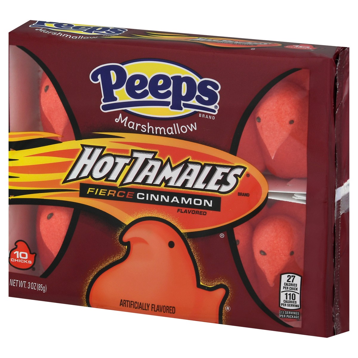 slide 3 of 9, Peeps Chicks Hot Tamales, 3 oz