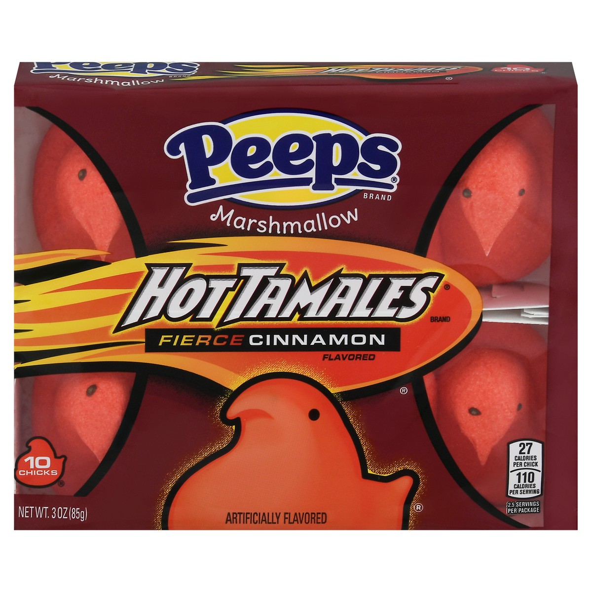 slide 1 of 9, Peeps Chicks Hot Tamales, 3 oz