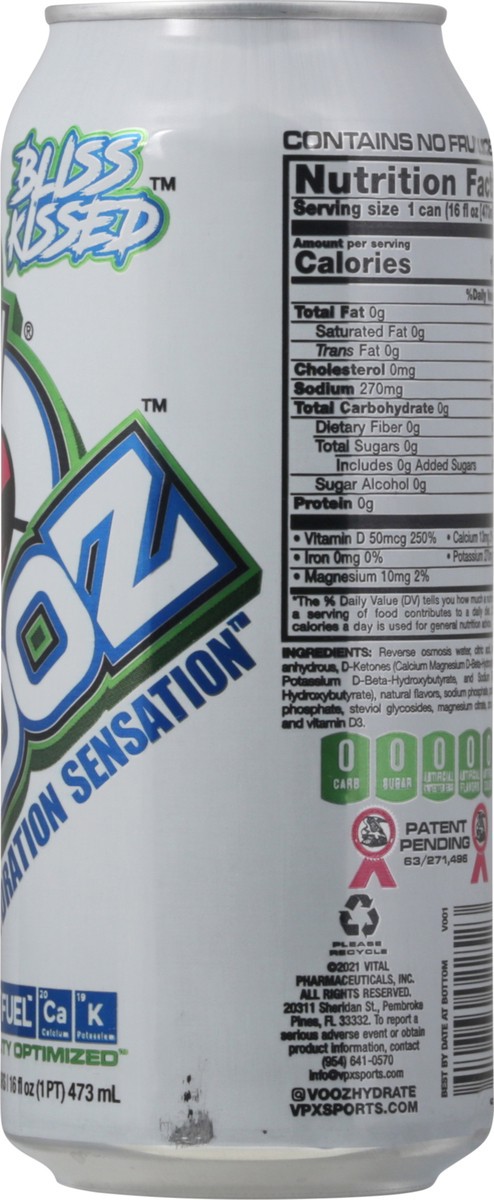 slide 5 of 13, Bang Vooz Hydration Sensation Bliss Kissed Energy Drink - 16 fl oz, 16 fl oz