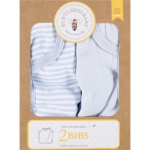 slide 1 of 1, Burt's Bees Baby Bee Essentials Footed Pant 0-3m Sky, 1 ct