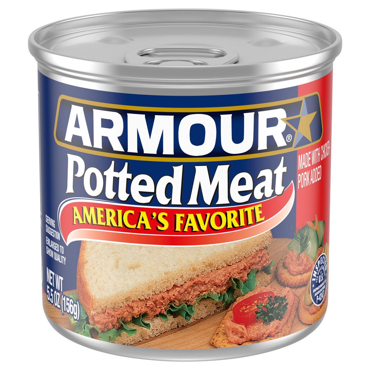 slide 1 of 3, Armour Star Potted Meat, Canned Meat, 5.5 OZ, 5.5 oz