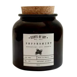 Scents Of Soy Peppermint Scented Essential Oil Candle