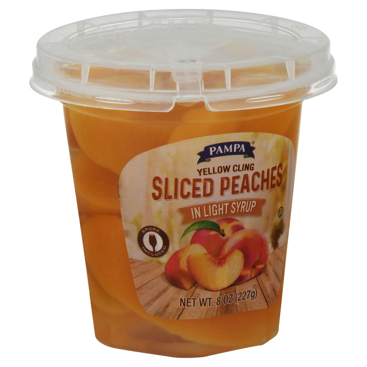 slide 2 of 14, Pampa Yellow Cling Sliced Peaches in Light Syrup 8 oz, 8 oz