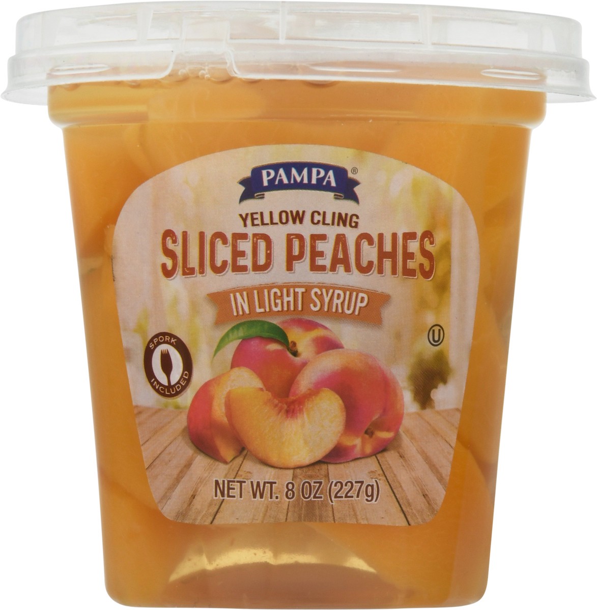 slide 4 of 14, Pampa Yellow Cling Sliced Peaches in Light Syrup 8 oz, 8 oz