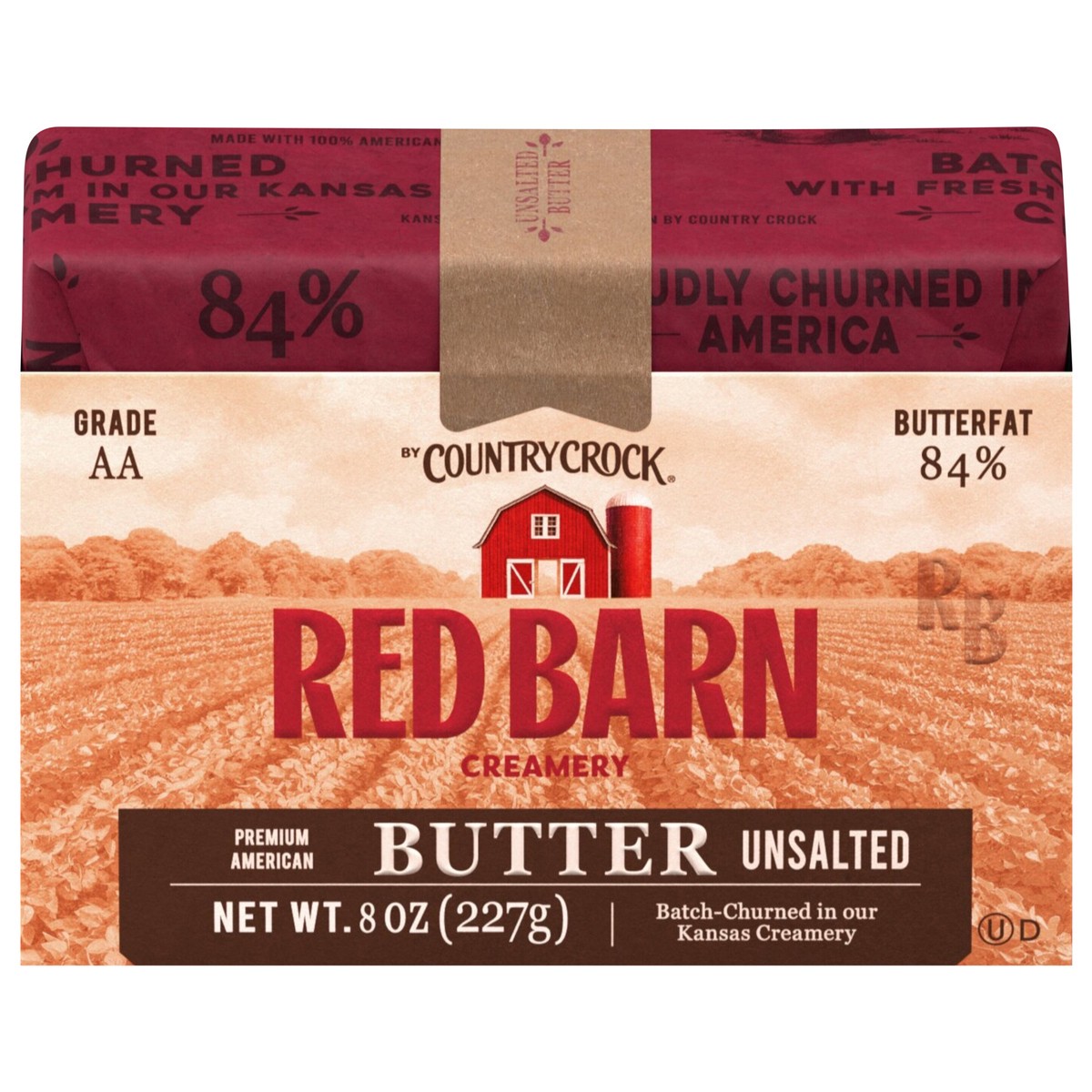 slide 1 of 14, Red Barn Creamery Country Crock Unsalted Butter - 8 oz Brick, 8 oz