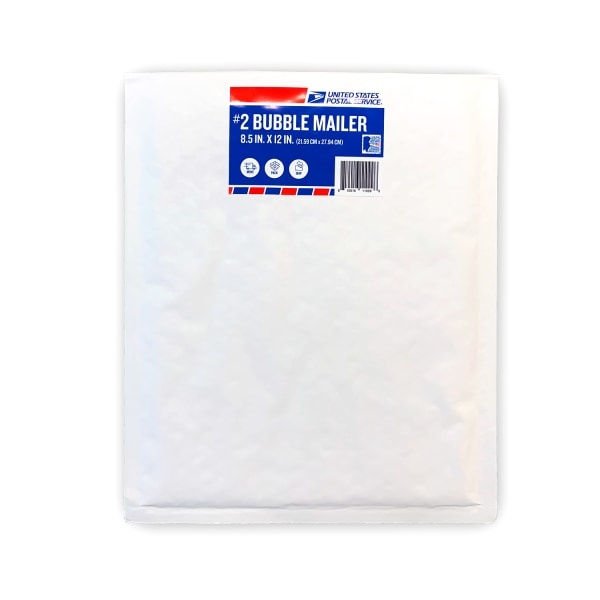 slide 1 of 1, United States Post Office Usps Bubble Mailer, Size #2, White, 1 ct