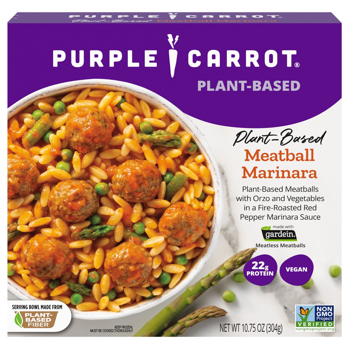 slide 1 of 5, Purple Carrot Plant Based Meatball Marinara, Frozen Meal, 10.75 oz, 10.75 oz