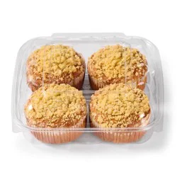 Hy-Vee Lemon Poppy Seed Muffins, 4 Ct.