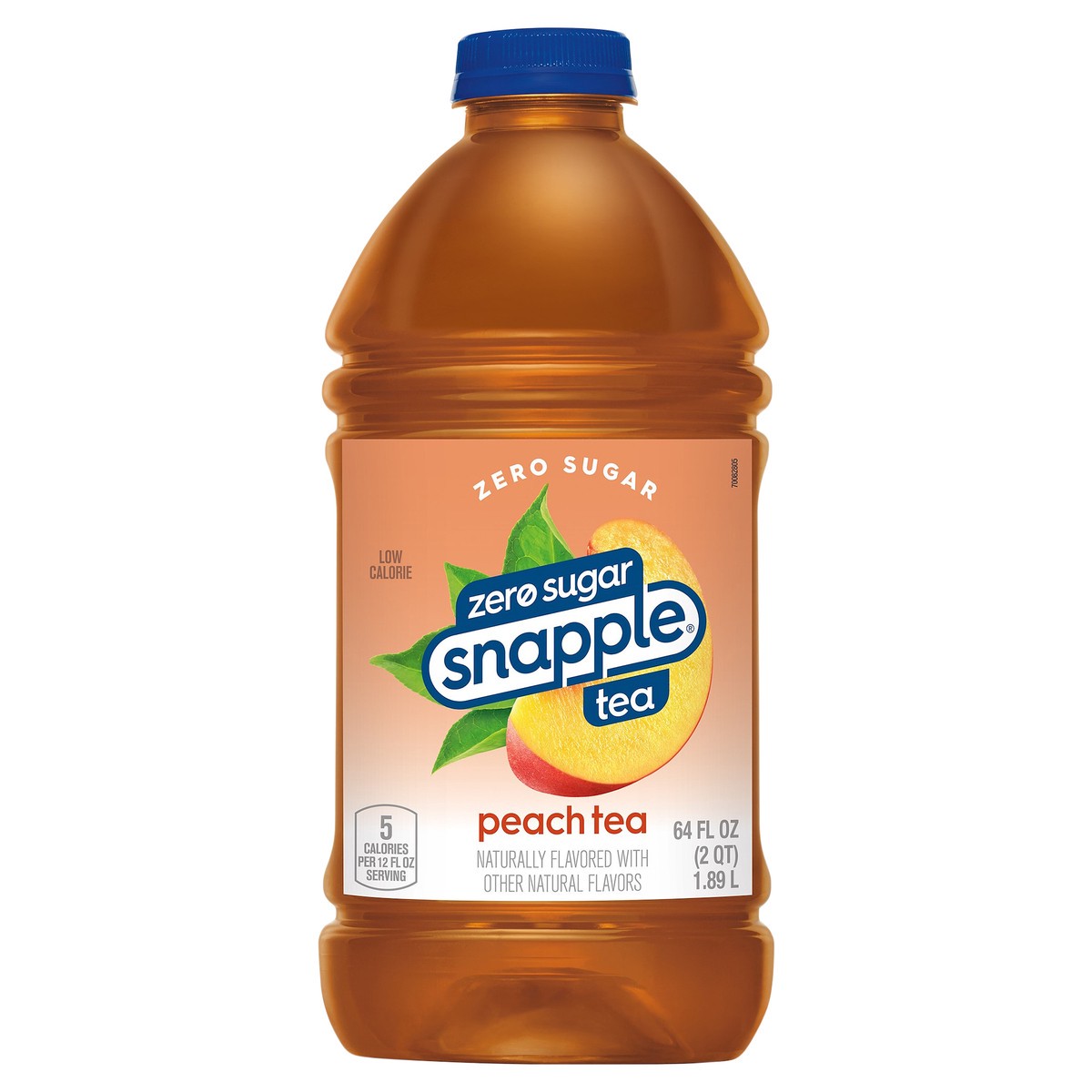 slide 1 of 8, Snapple Zero Sugar Peach Tea, 64 fl oz bottle, 64 fl oz