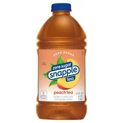 Snapple Zero Sugar Peach Tea, 64 fl oz bottle