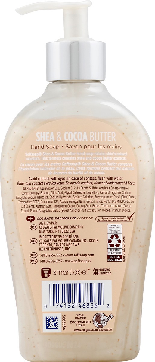 slide 6 of 9, Softsoap Shea & Cocoa Butter Liquid Hand Soap, 13 fl oz