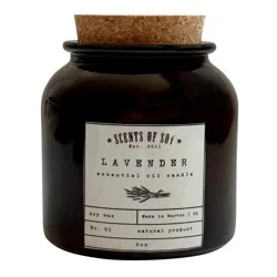 Scents Of Soy Lavender Scented Essential Oil Candle