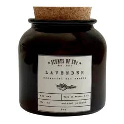 Scents Of Soy Lavender Scented Essential Oil Candle
