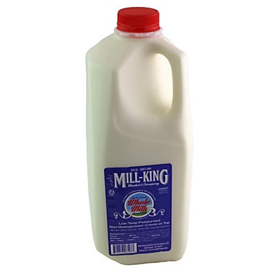 slide 1 of 1, Mill-King Whole Milk Half Gallon, 1/2 gal