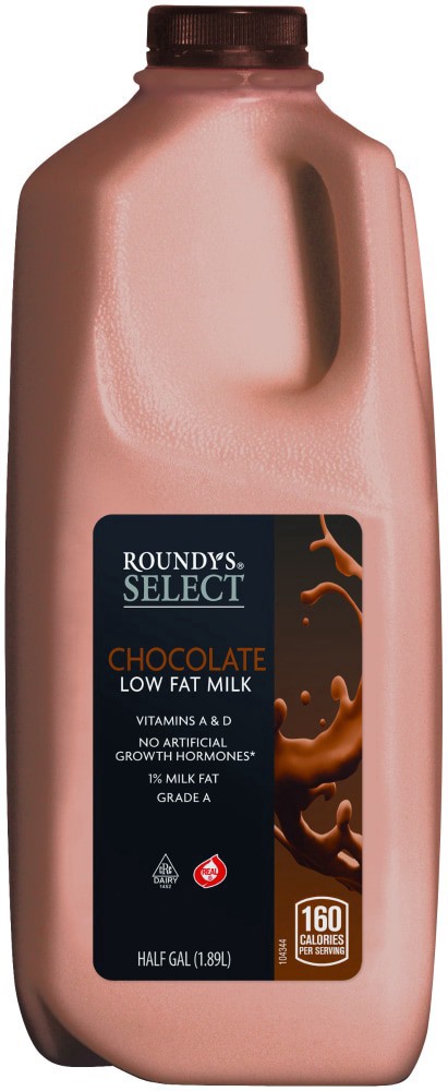 slide 1 of 1, Roundy's Select Low Fat Chocolate Milk, 1/2 gal